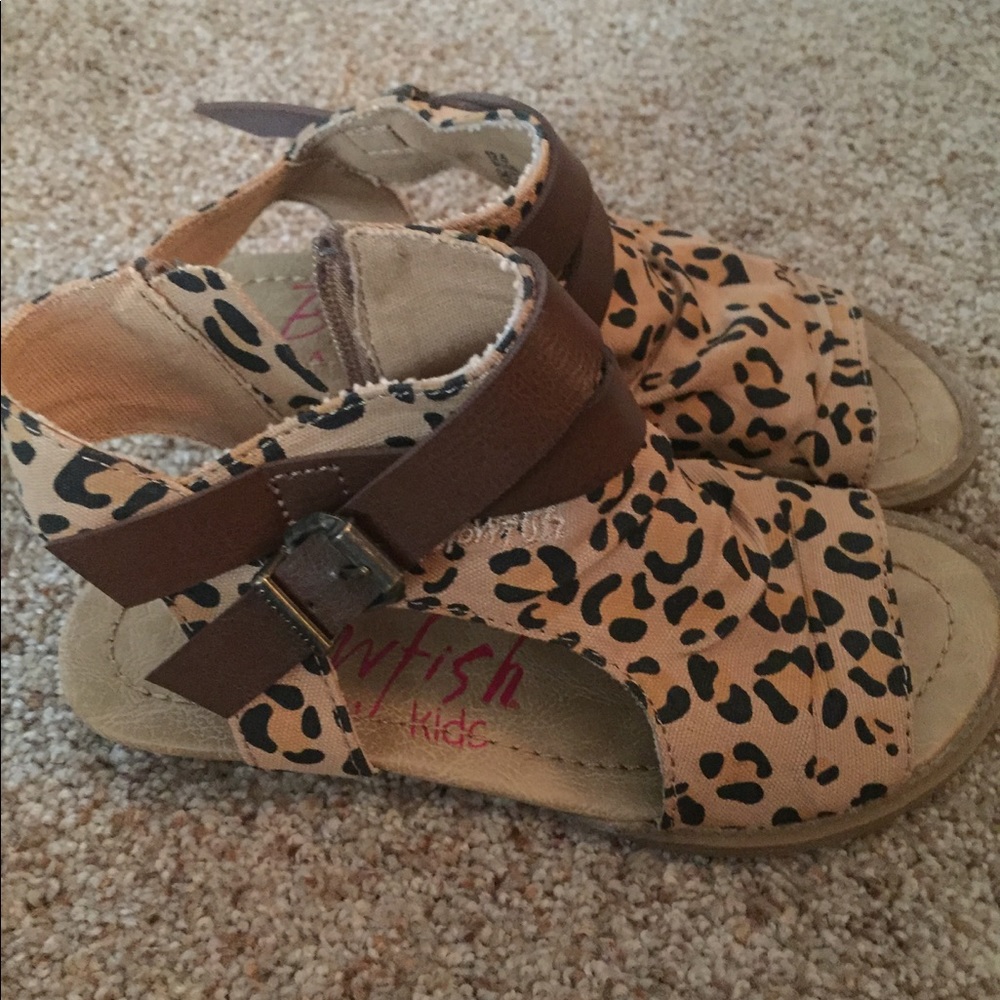 cheetah print Blowfish sandals